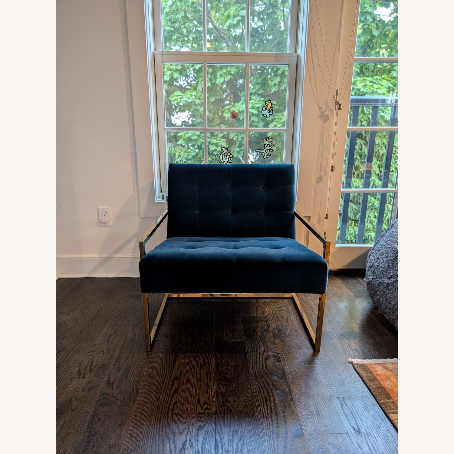 Jonathan Adler Velvet Tufted Chair - image-3