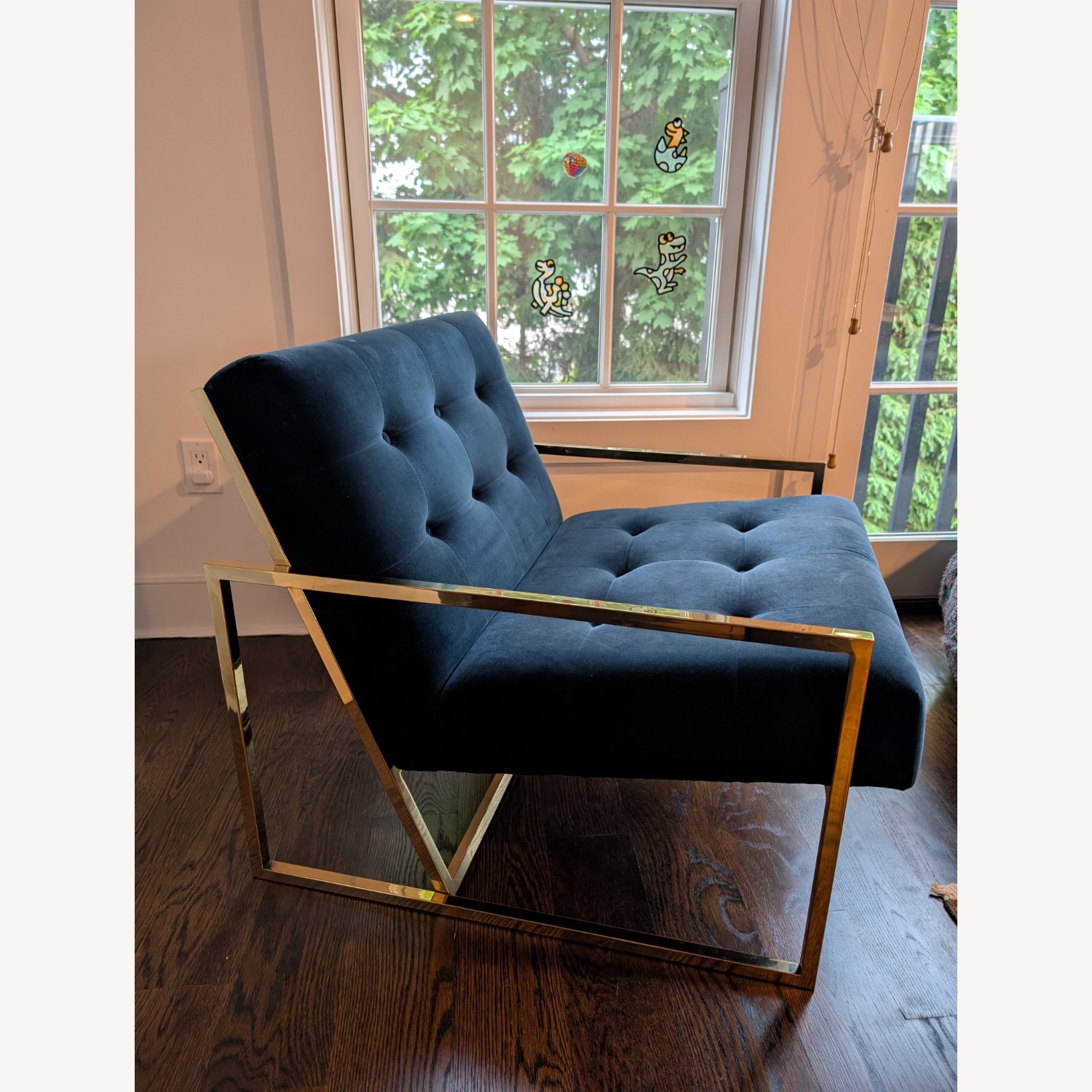 Jonathan Adler Velvet Tufted Chair - image-2