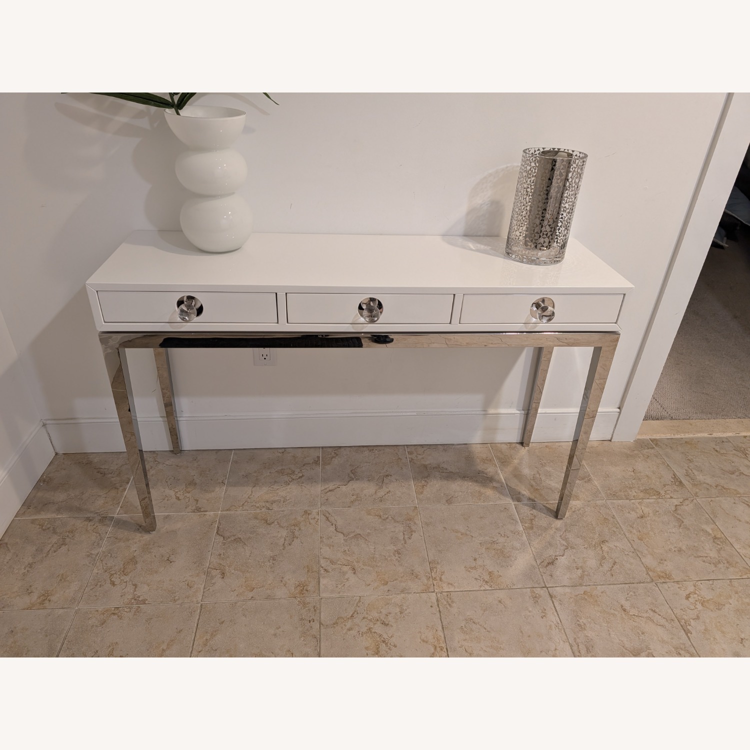 Jonathan Adler Channing White Console - image-1