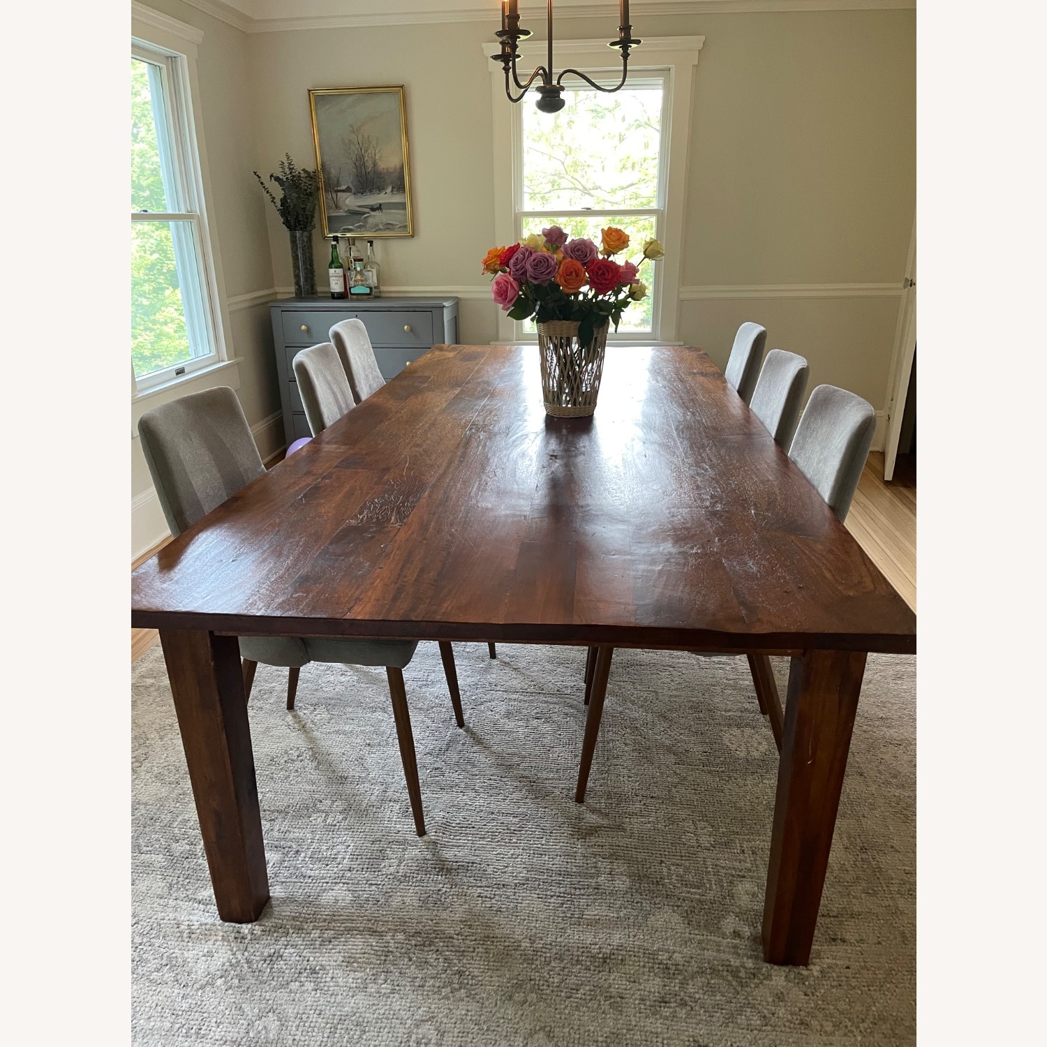 Crate & Barrel Basque 104” Dining Table - image-1