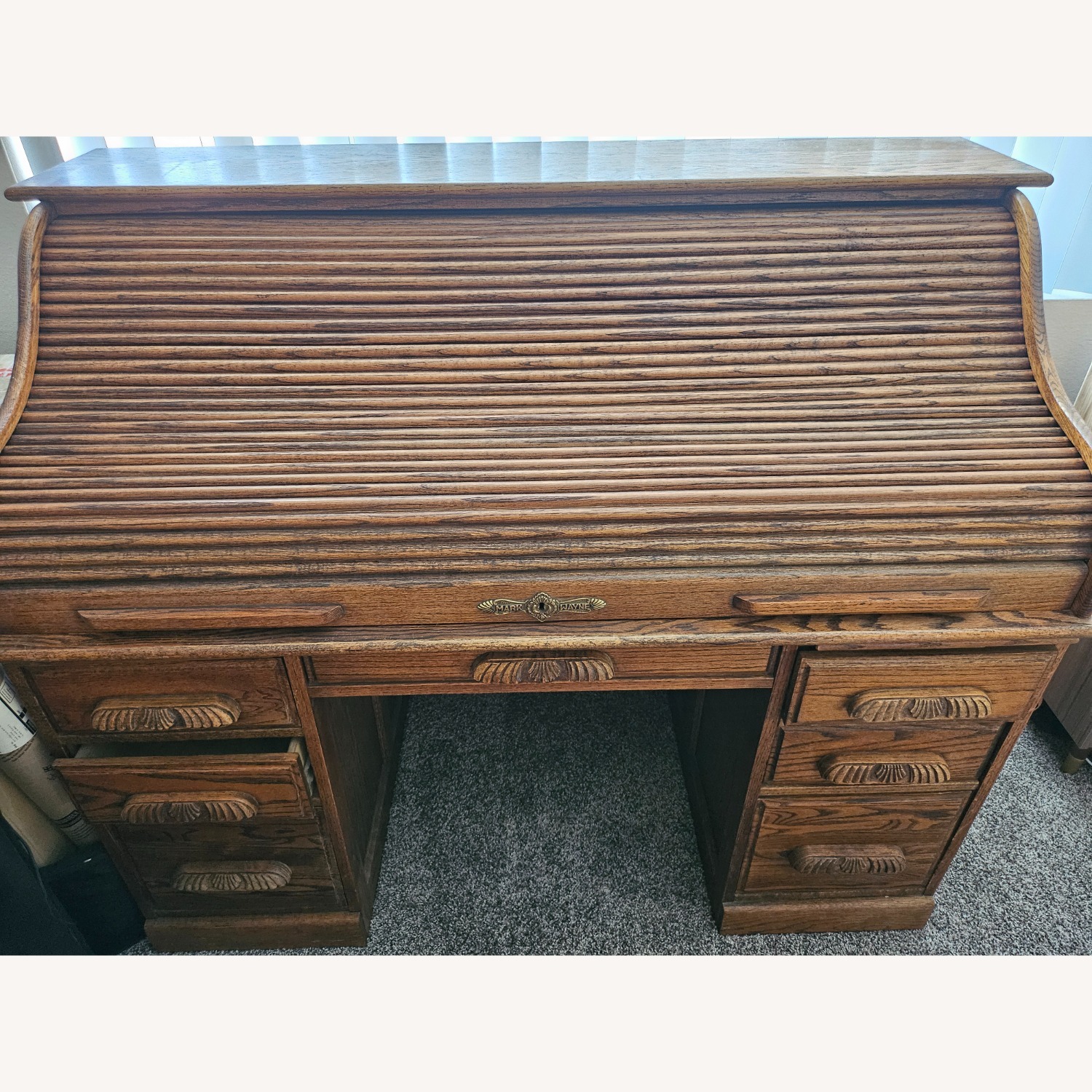 Mark Wayne Roll Top Desk - image-2