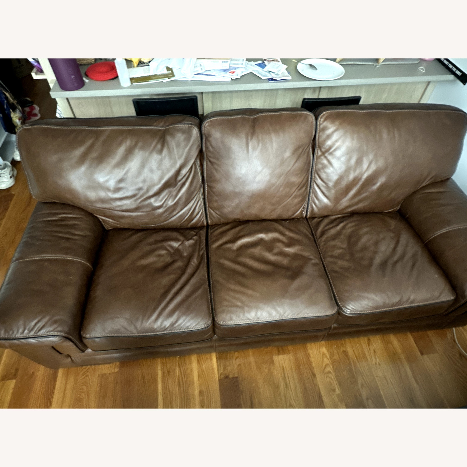 Colton Leather Sofa - image-1