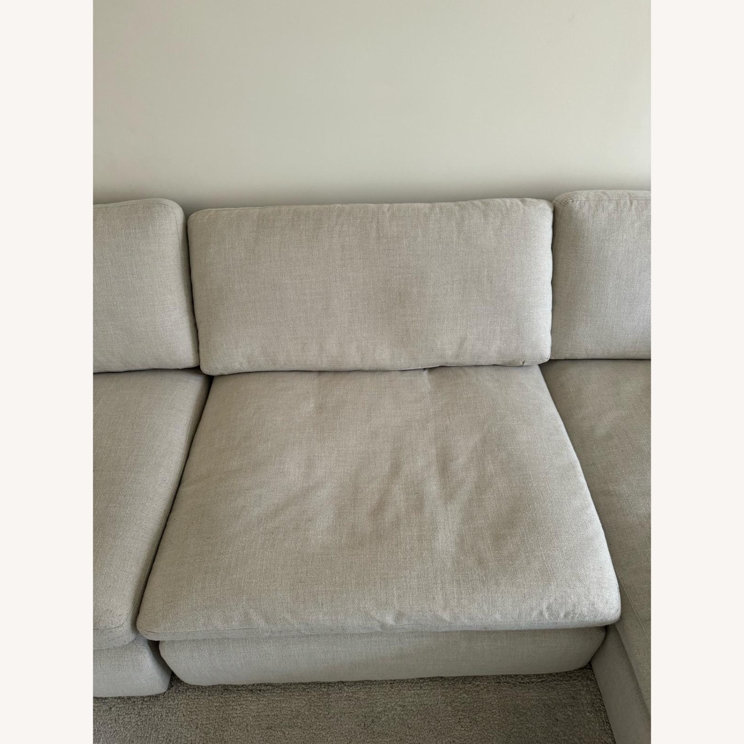 3-Piece Sectional With Chaise In Linen - image-5
