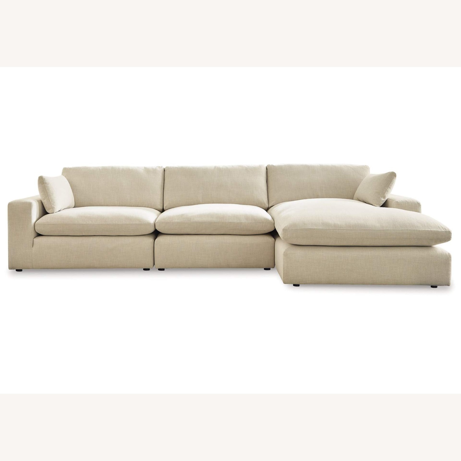 3-Piece Sectional With Chaise In Linen - image-6