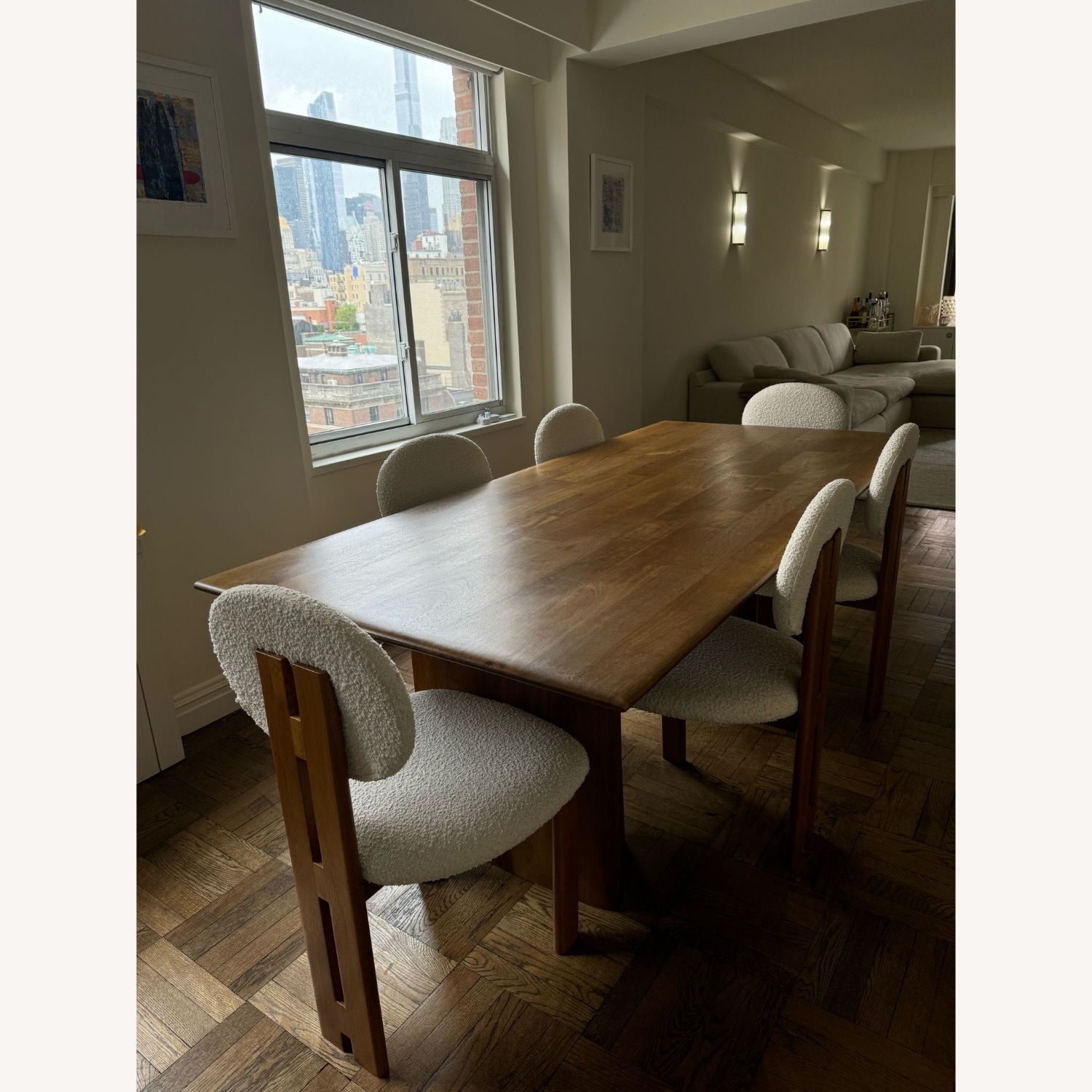 West Elm Anton Solid Wood Dining Table - AptDeco