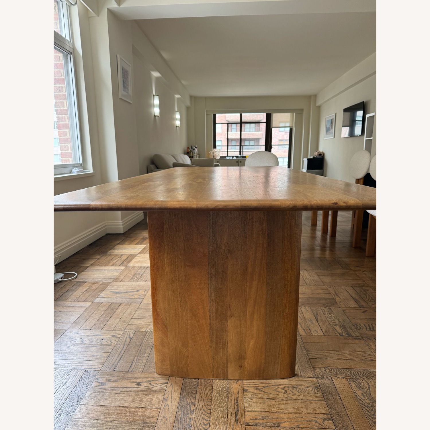 West Elm Anton Solid Wood Dining Table - AptDeco