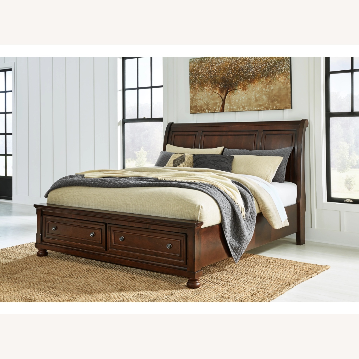 King Sleigh Bed W Storage  - image-4