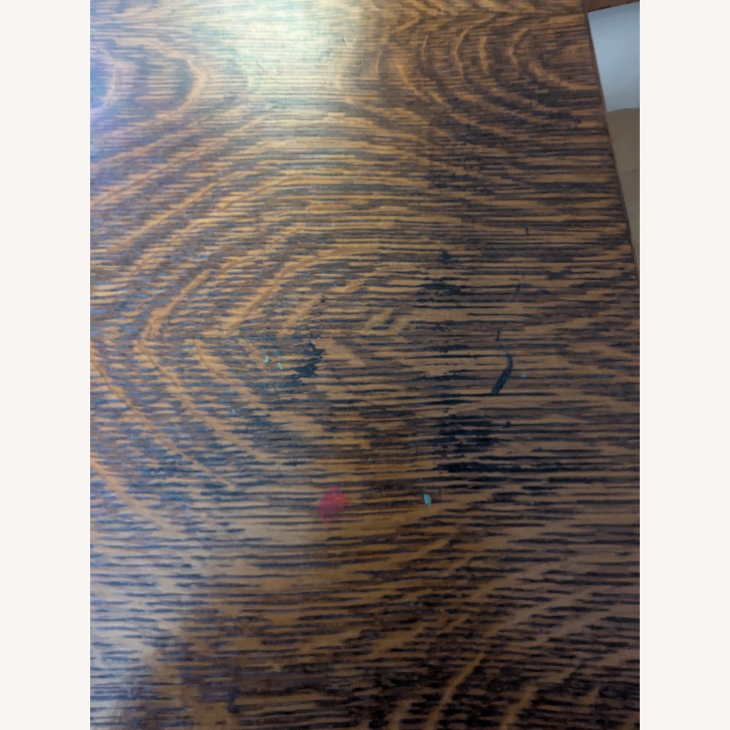 Vintage Wood Sideboard With Mirror  - image-2