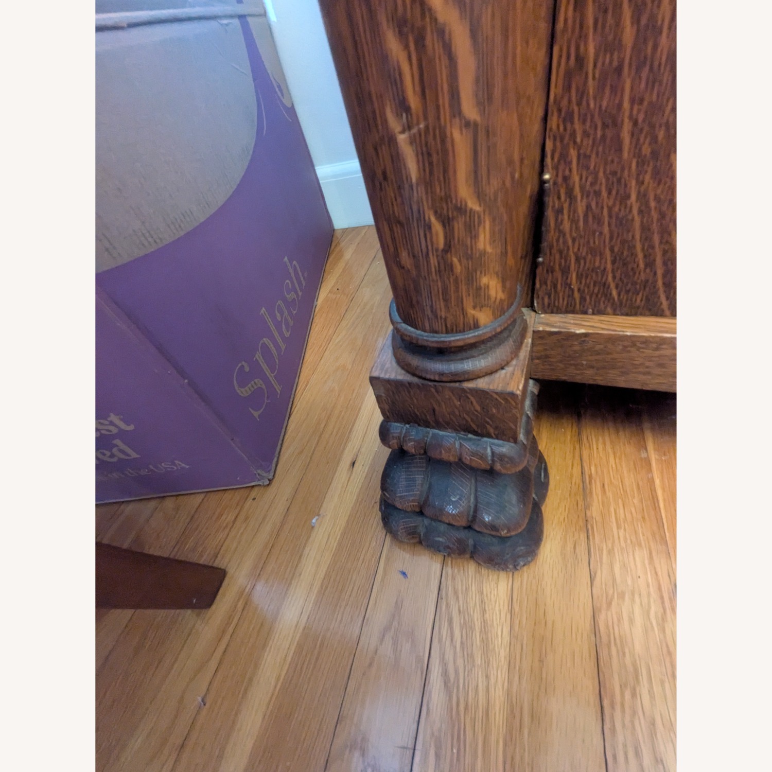 Vintage Wood Sideboard With Mirror  - image-6