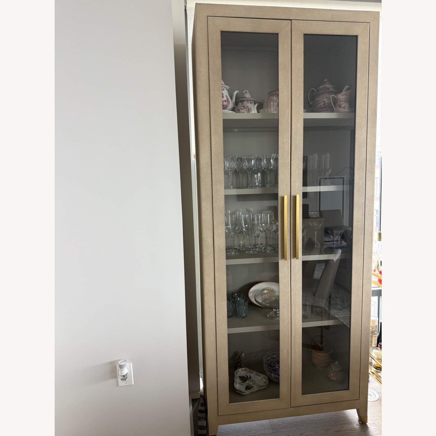 Restoration Hardware Glass Door Grayson Shagreen  - image-4