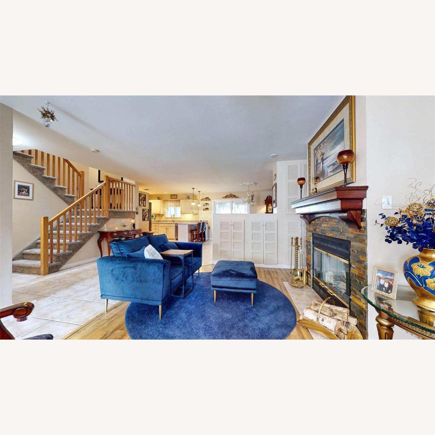 Loveseat with Matching Ottoman - image-2