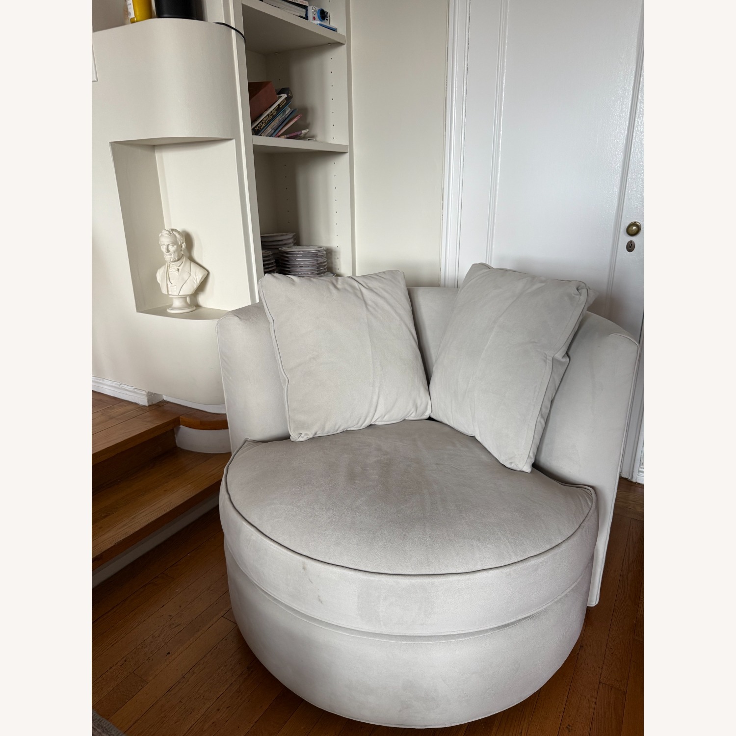 Room & Board  Eos 42" Swivel Chair in View Grey - image-1