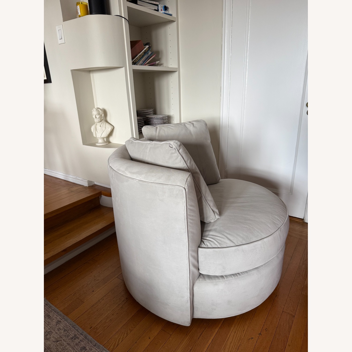 Room & Board  Eos 42" Swivel Chair in View Grey - image-2