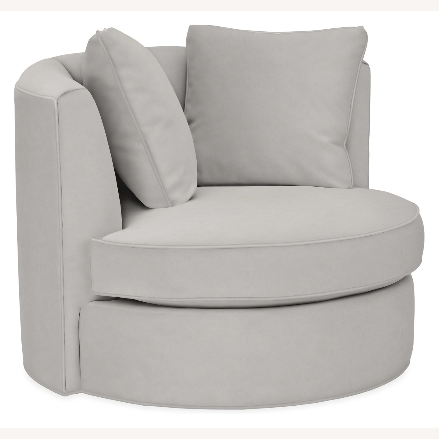 Room & Board  Eos 42" Swivel Chair in View Grey - image-4