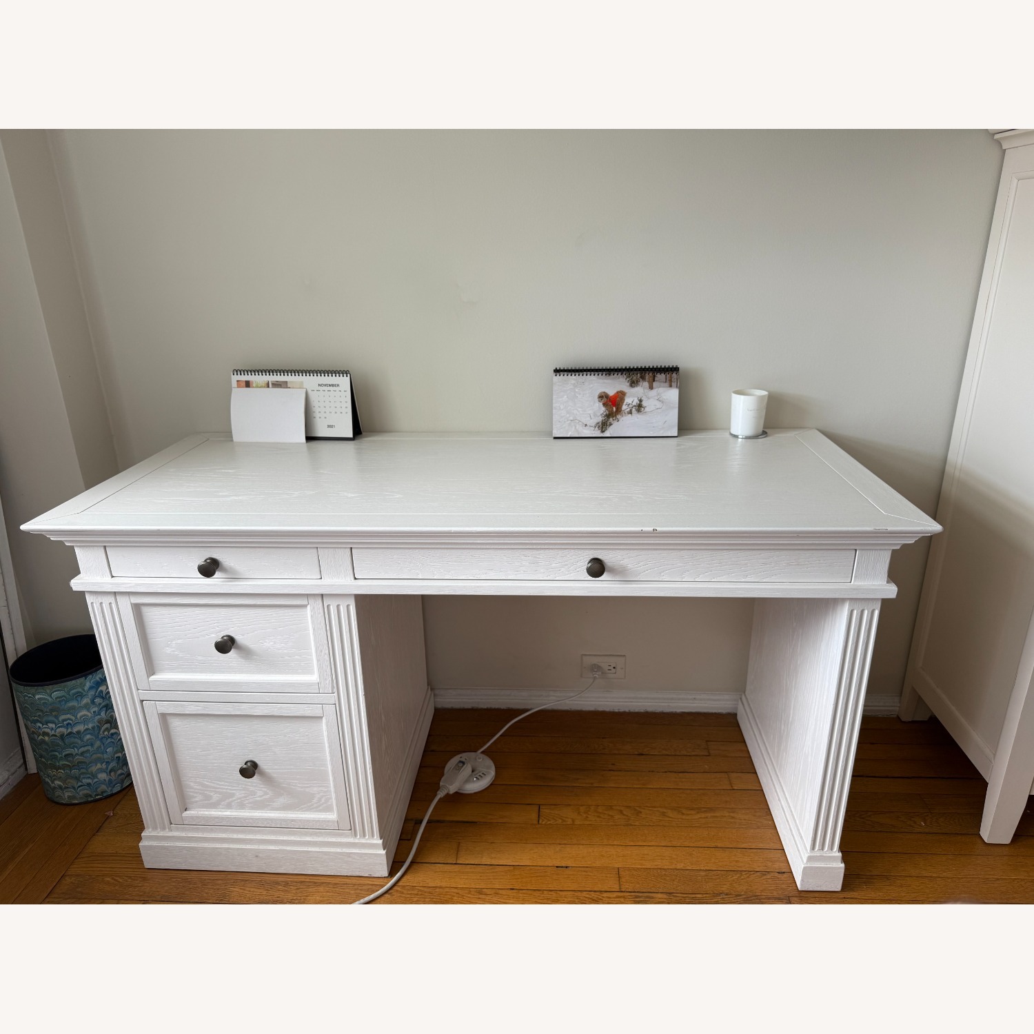 Pottery Barn Livingston Desk with Drawers - image-1