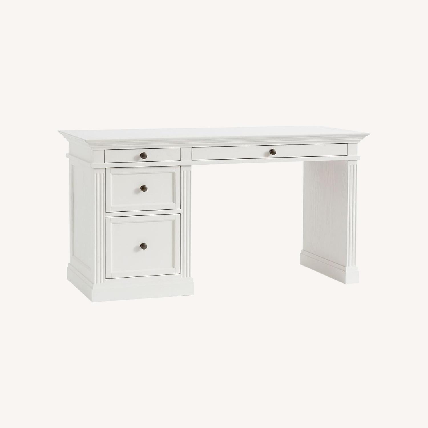 Pottery Barn Livingston Desk with Drawers - image-0