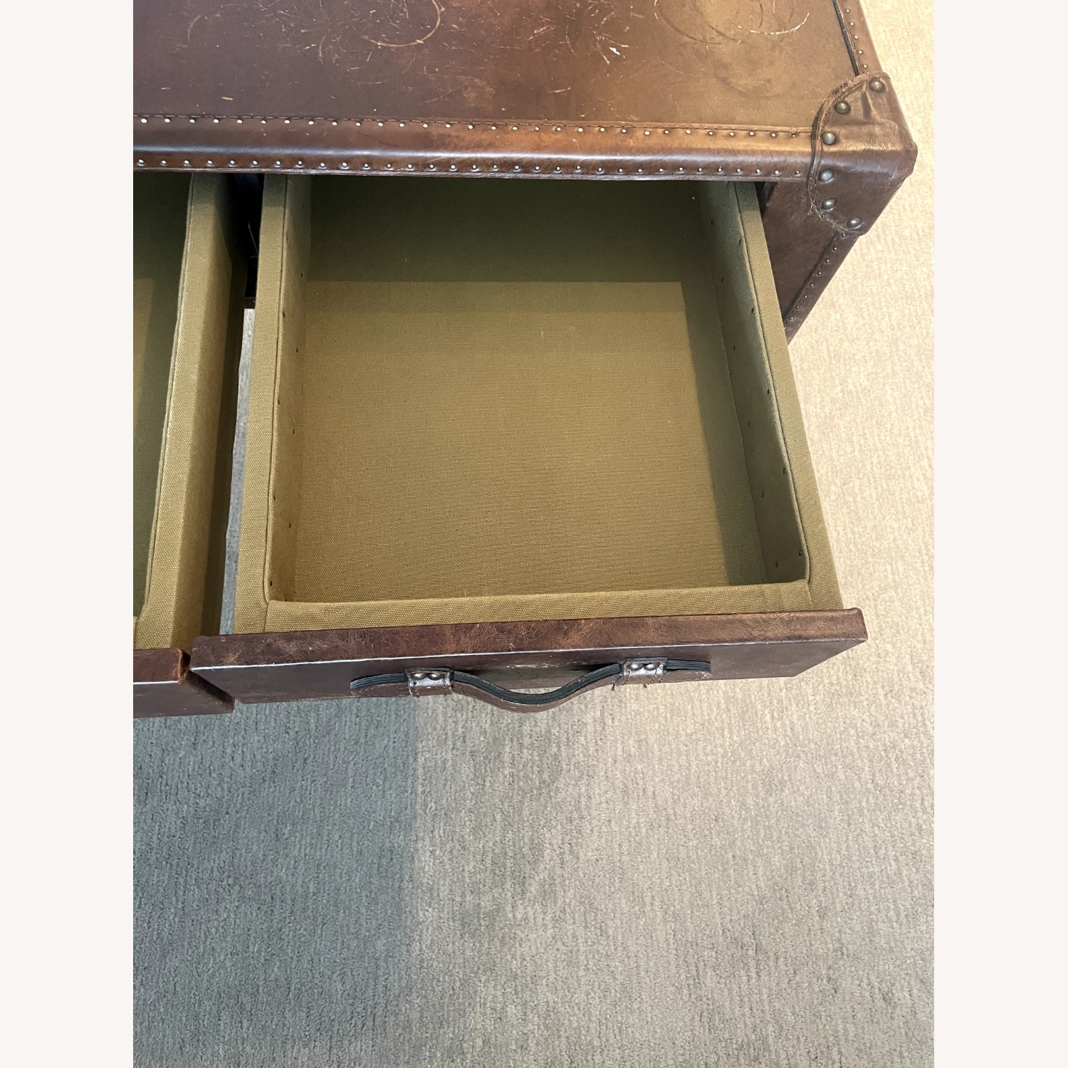Restoration Hardware Antique Steamer Trunk Desk - image-4
