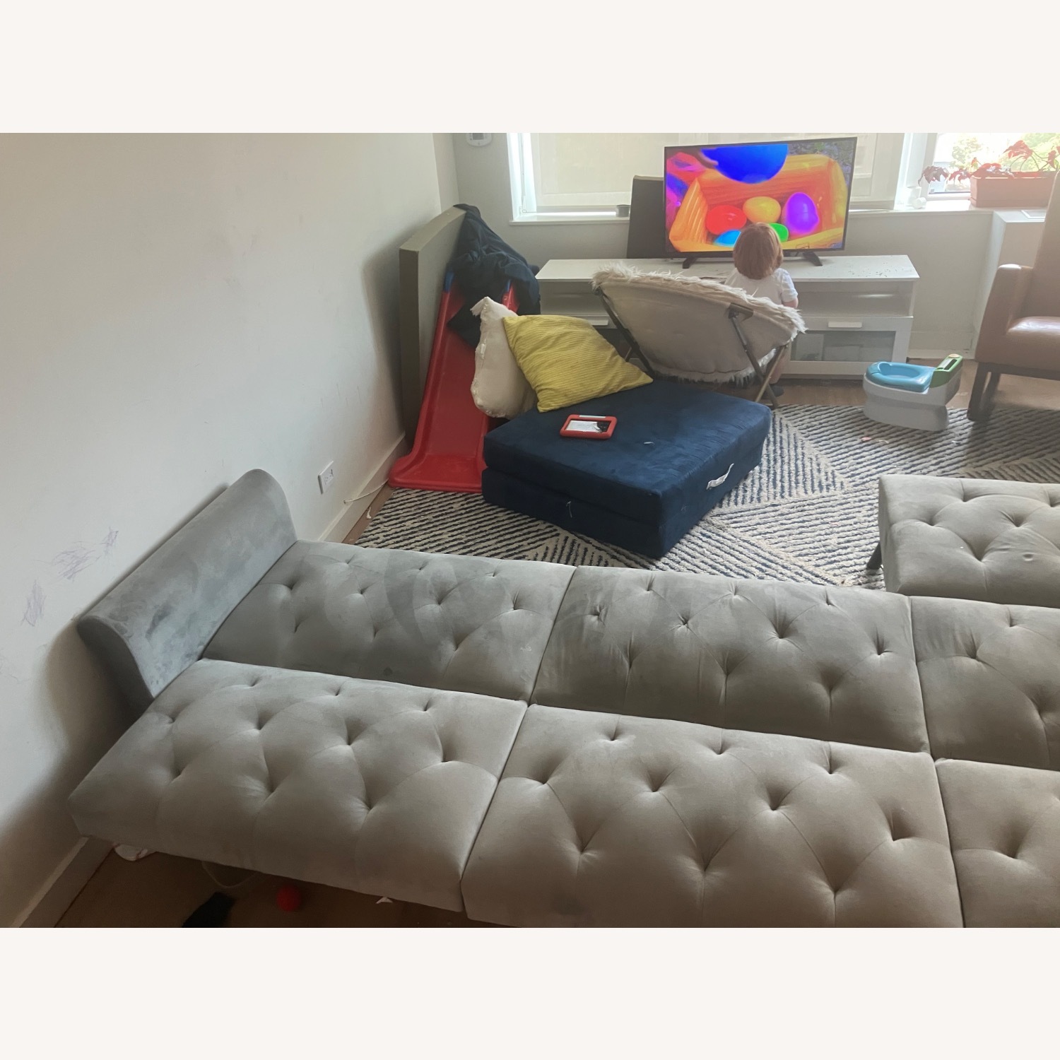 Walmart L Shaped Sleeper 3 Seater Couch  - image-5