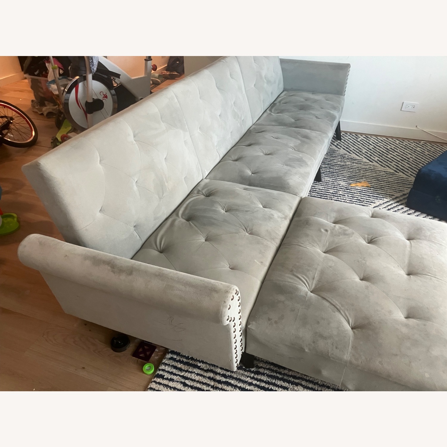 Walmart L Shaped Sleeper 3 Seater Couch  - image-1