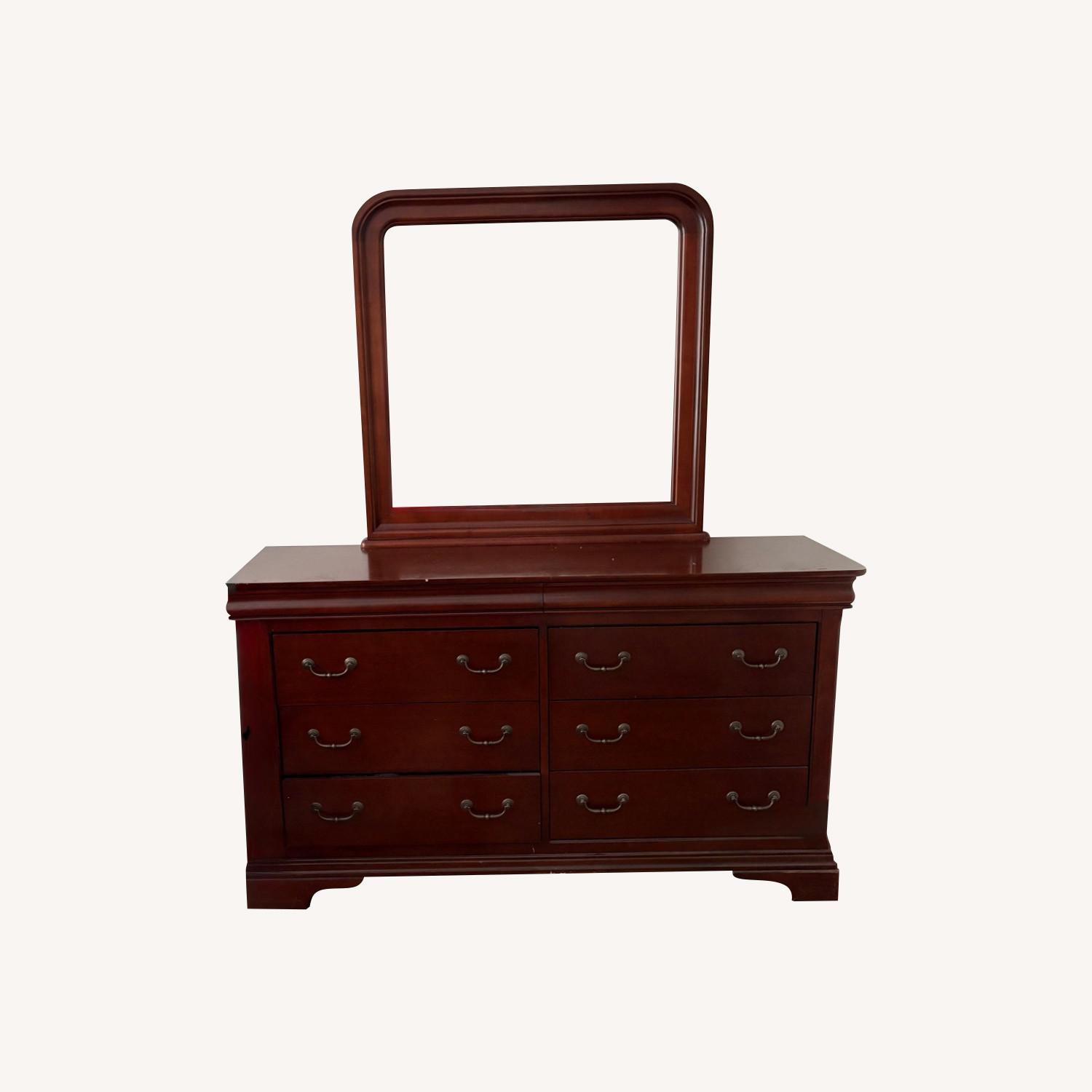 Raymour & Flanigan Dresser with Mirror - image-0