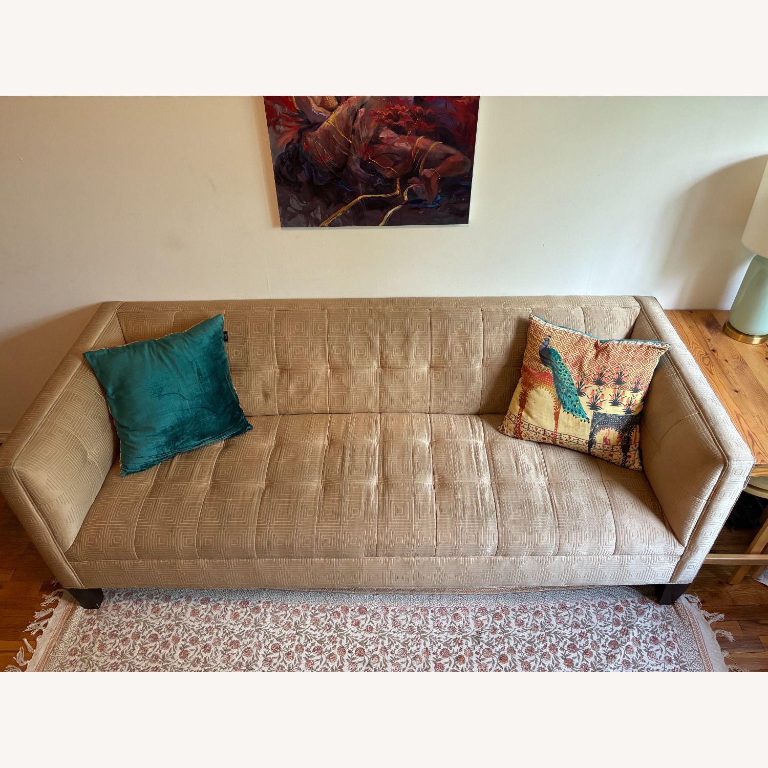 Mitchell Gold + Bob Williams Gold Sofa - image-4
