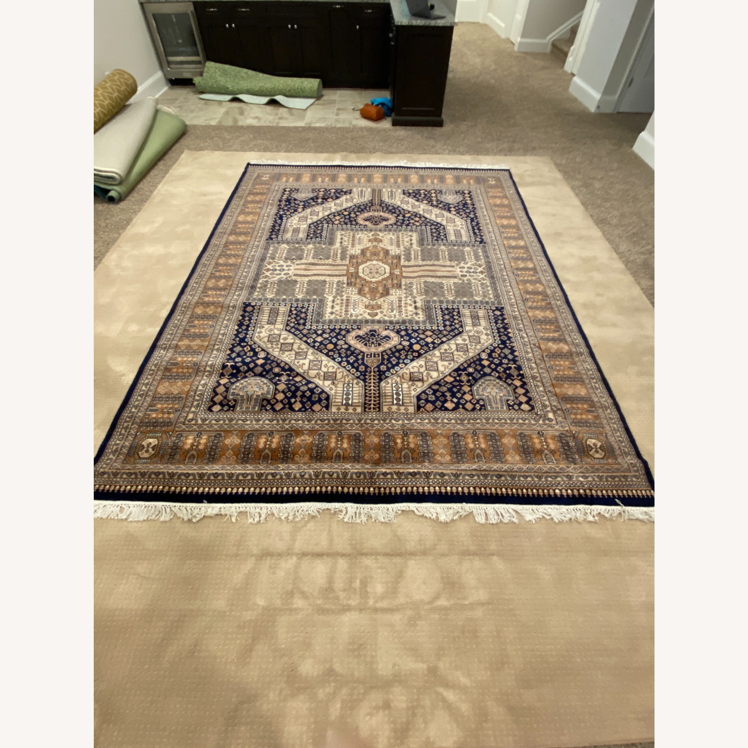 Oriental Indian (Jaipur) Wool Rug - 7.8' x 9.8' - image-1