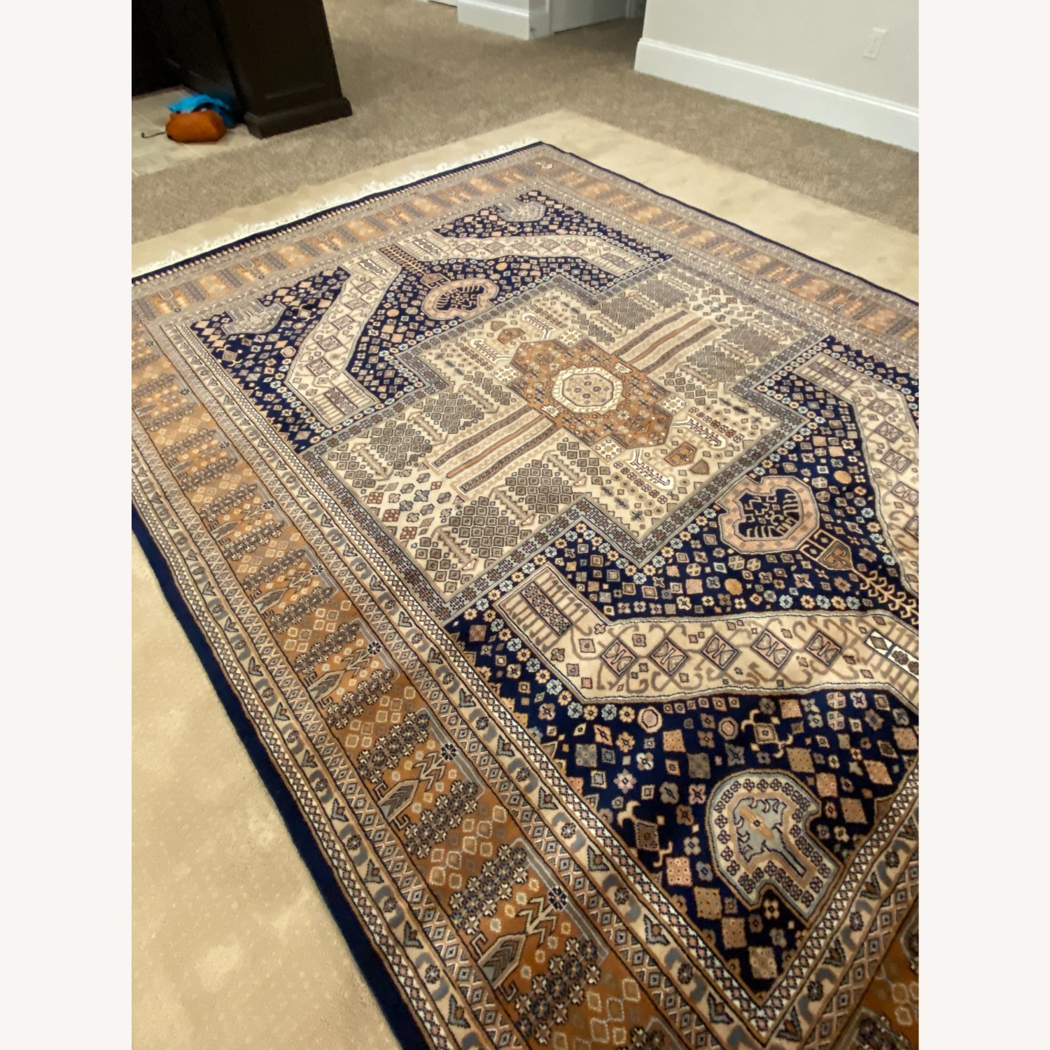 Oriental Indian (Jaipur) Wool Rug - 7.8' x 9.8' - image-5