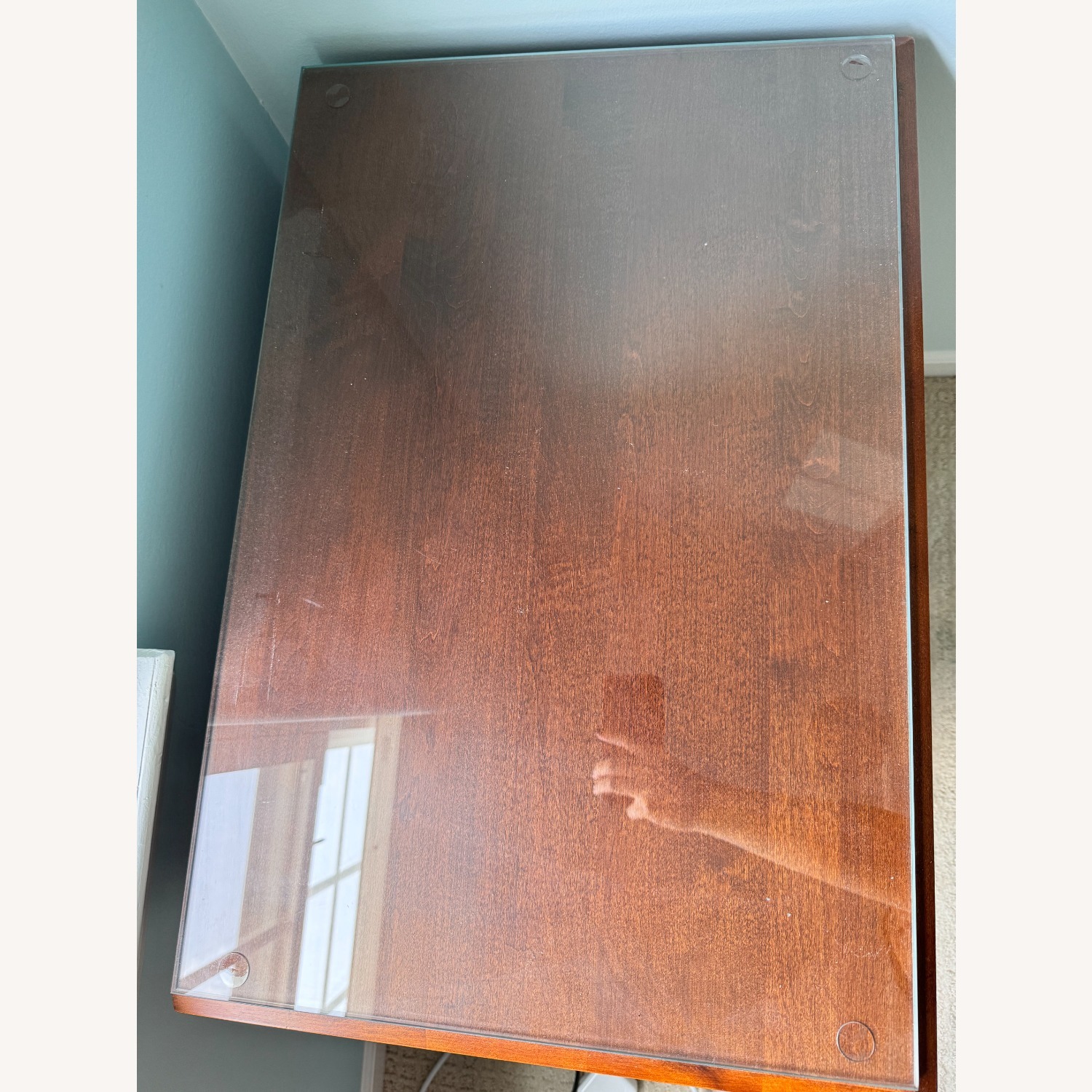 Ethan Allen Dark Brown Wood Nighstand - image-6