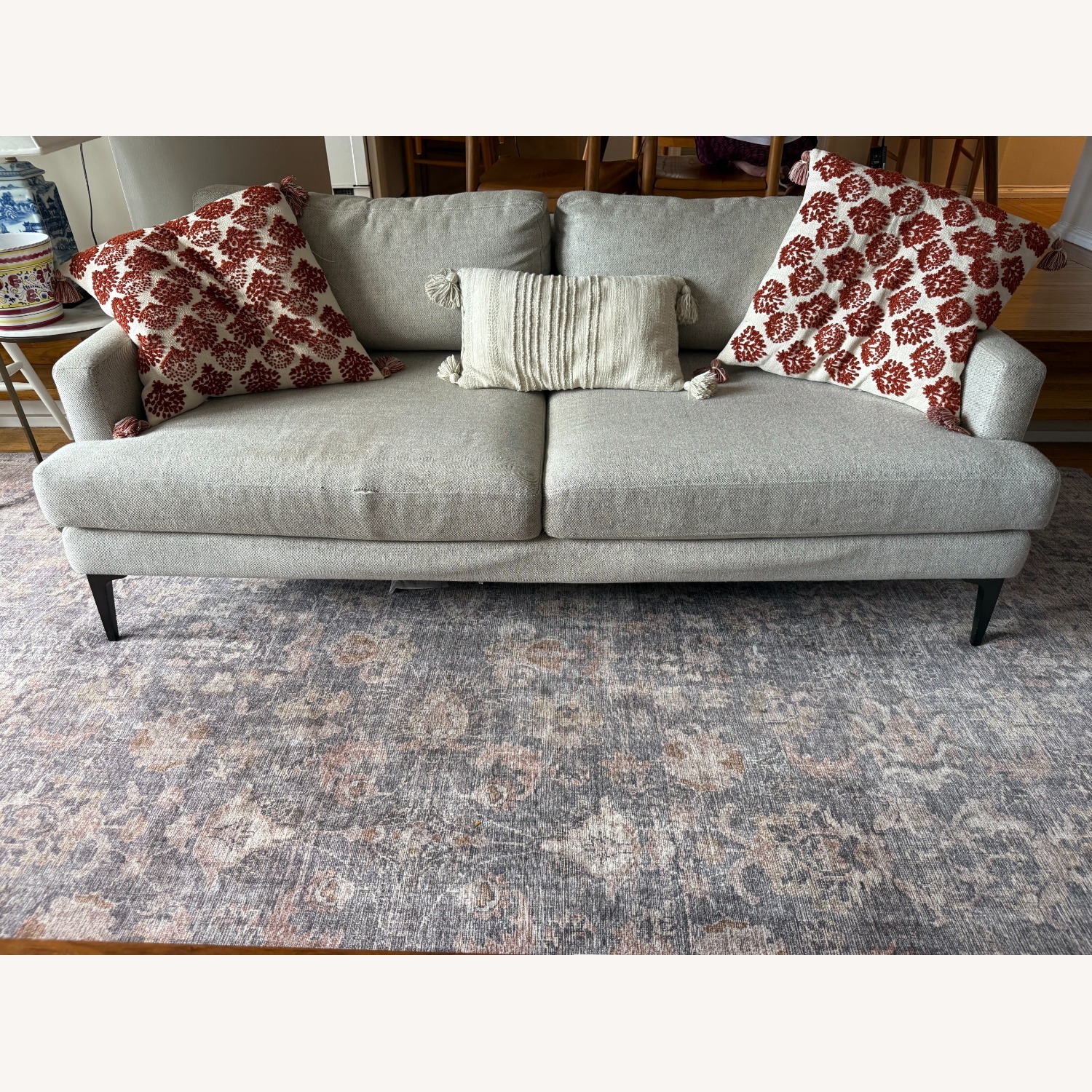 West Elm Andes Grey Couch - image-1