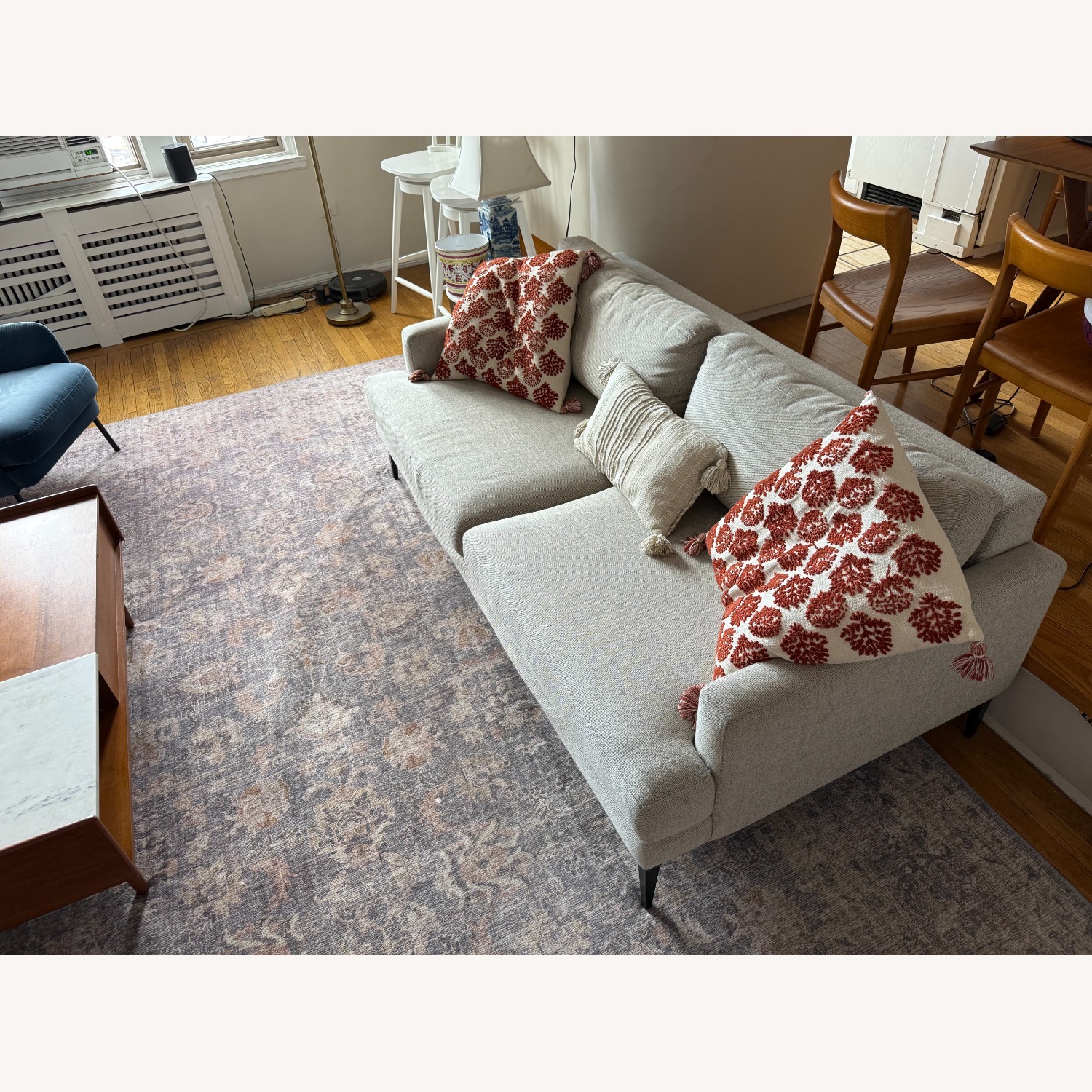 West Elm Andes Grey Couch - image-2