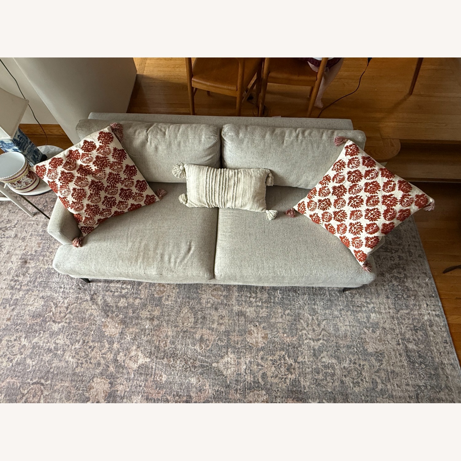 West Elm Andes Grey Couch - image-3