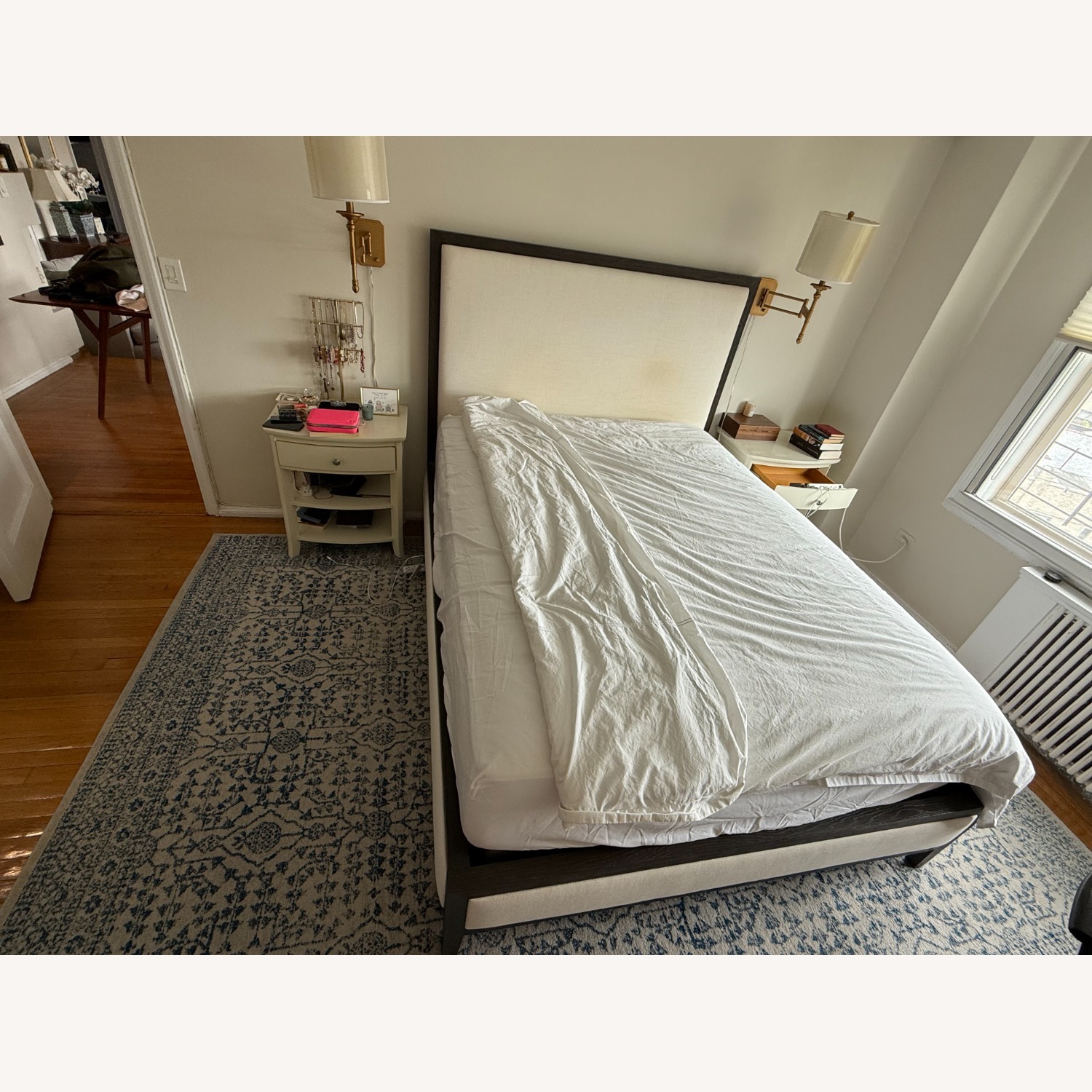 Restoration Hardware French Contemporary Fabric Panel Bed - image-2