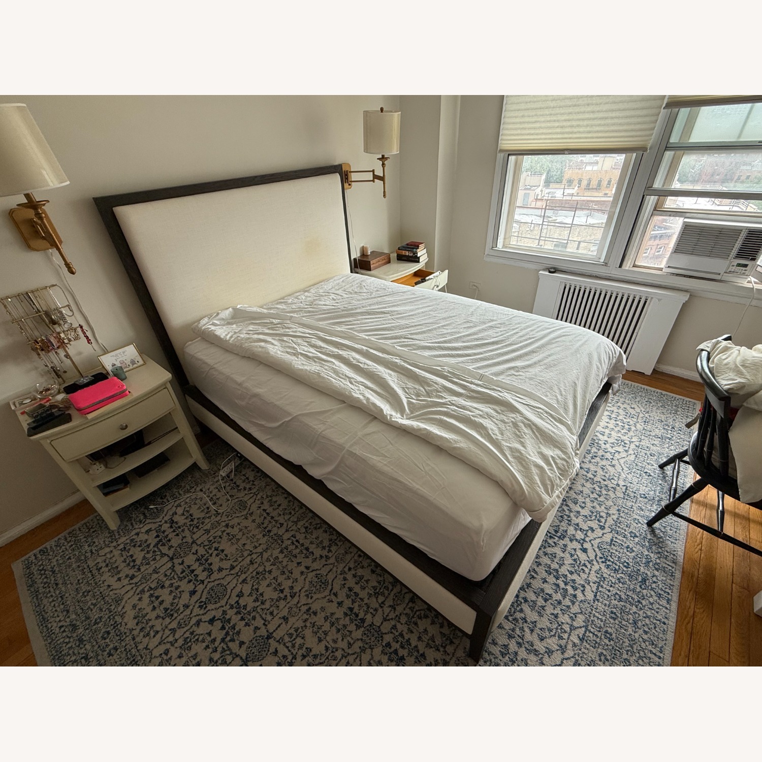 Restoration Hardware French Contemporary Fabric Panel Bed - image-3