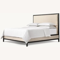 Restoration Hardware French Contemporary Fabric Panel Bed