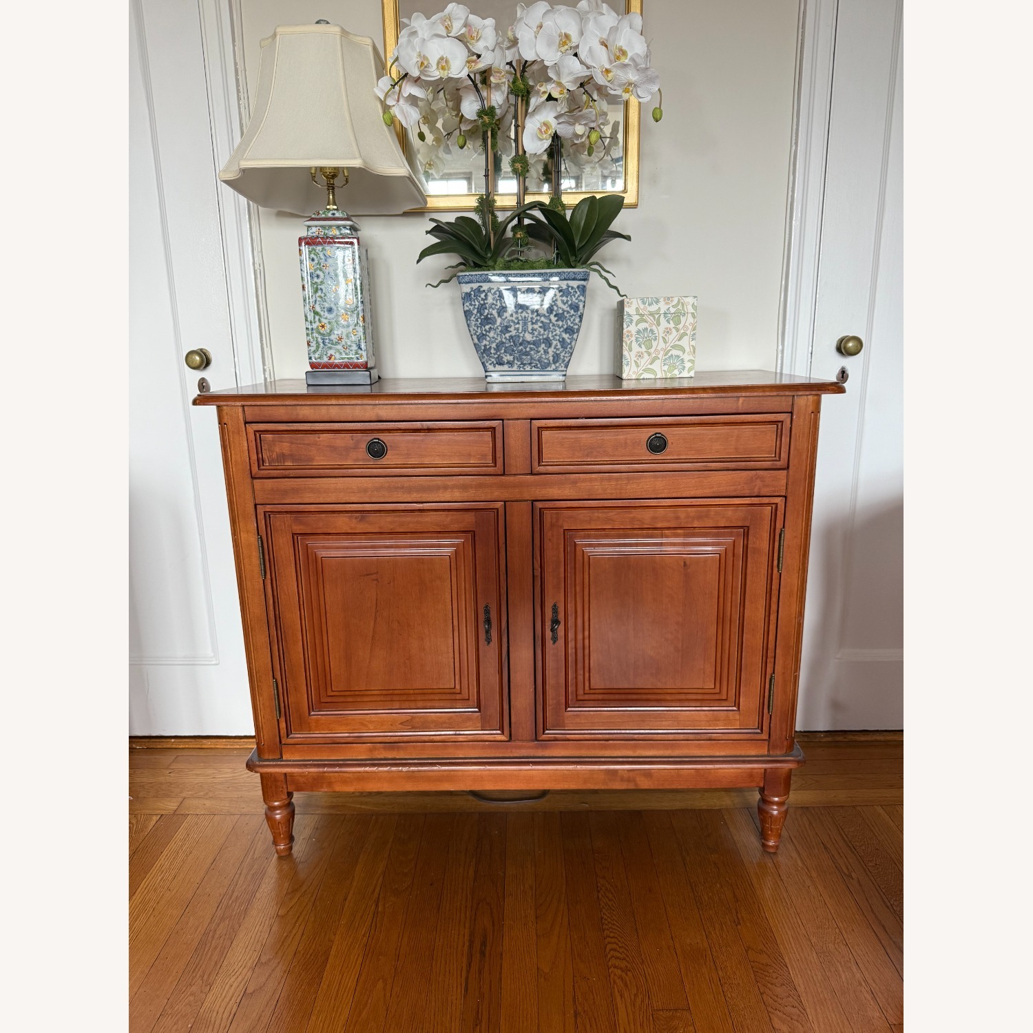 Ballard Designs Dark Wood Sideboard - image-1