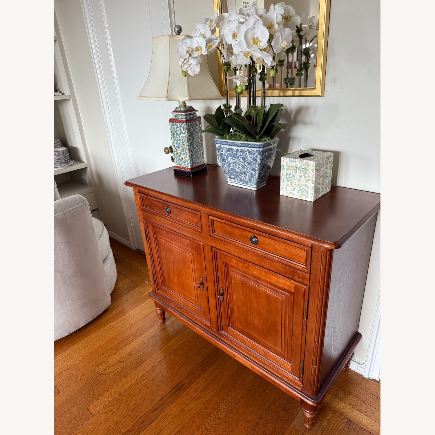 Ballard Designs Dark Wood Sideboard - image-2