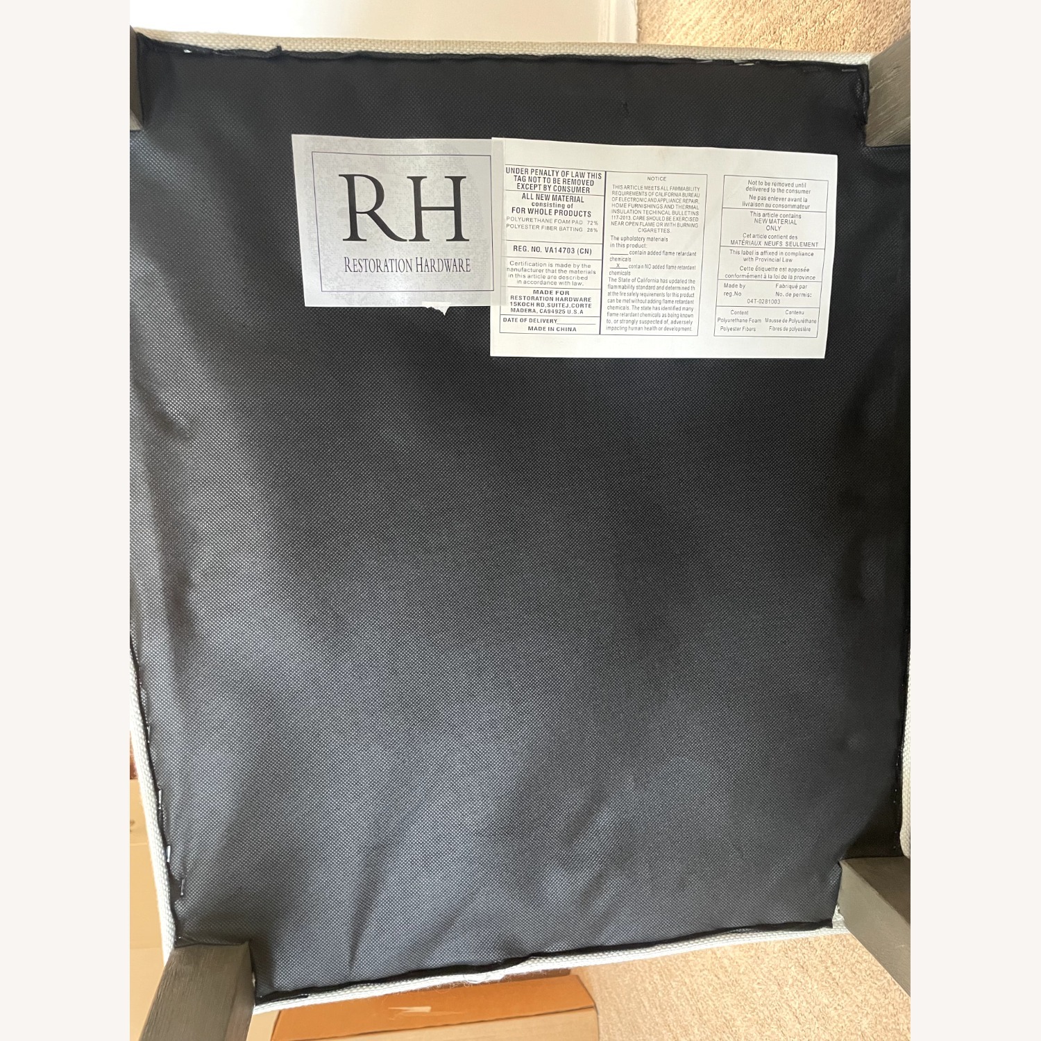 Restoration Hardware Bennett Parsons Tufted Chair - image-5