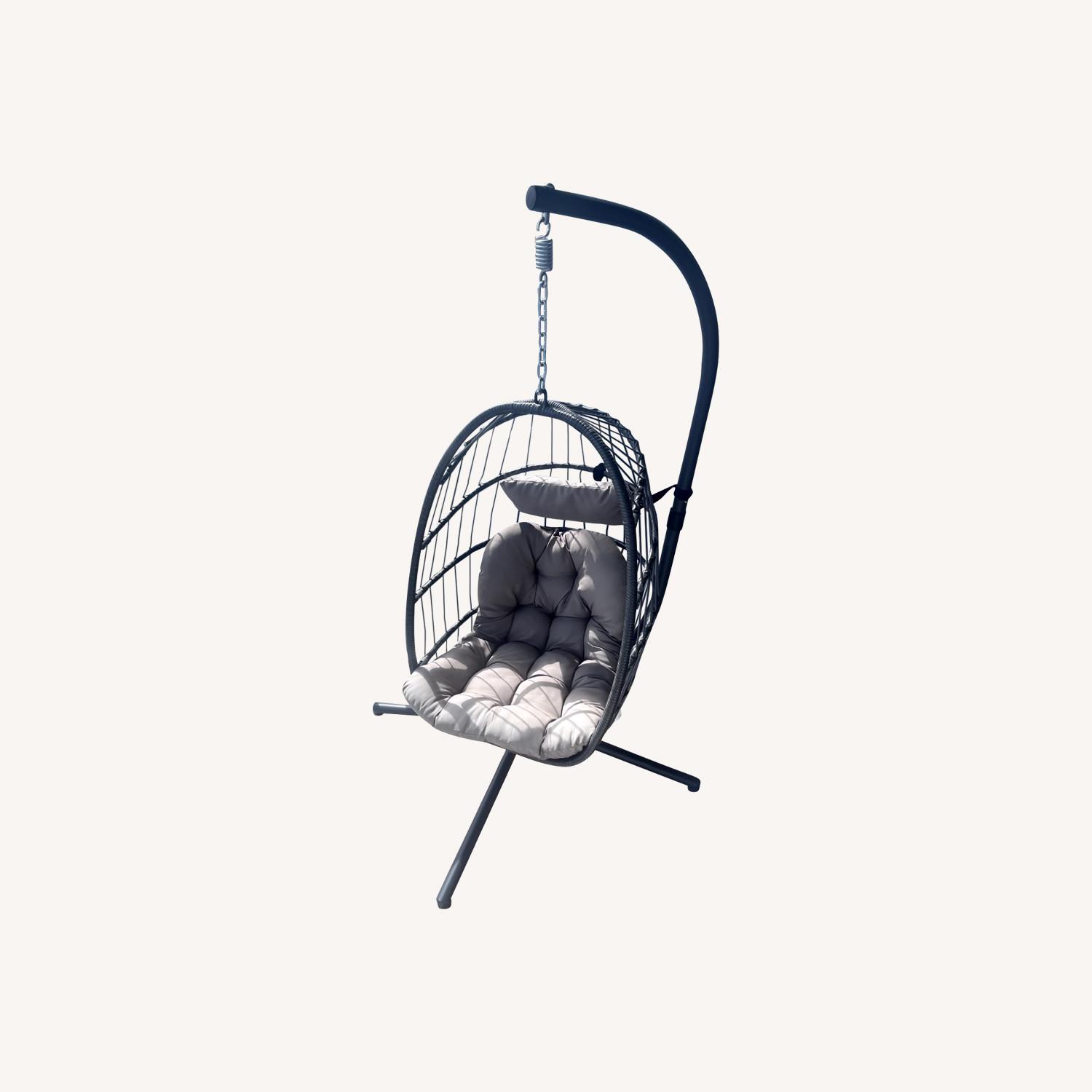 2 Set Breeonna Single Person Egg Chairs  - image-0