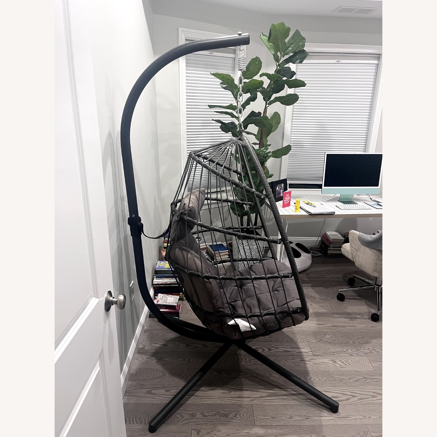 2 Set Breeonna Single Person Egg Chairs  - image-2
