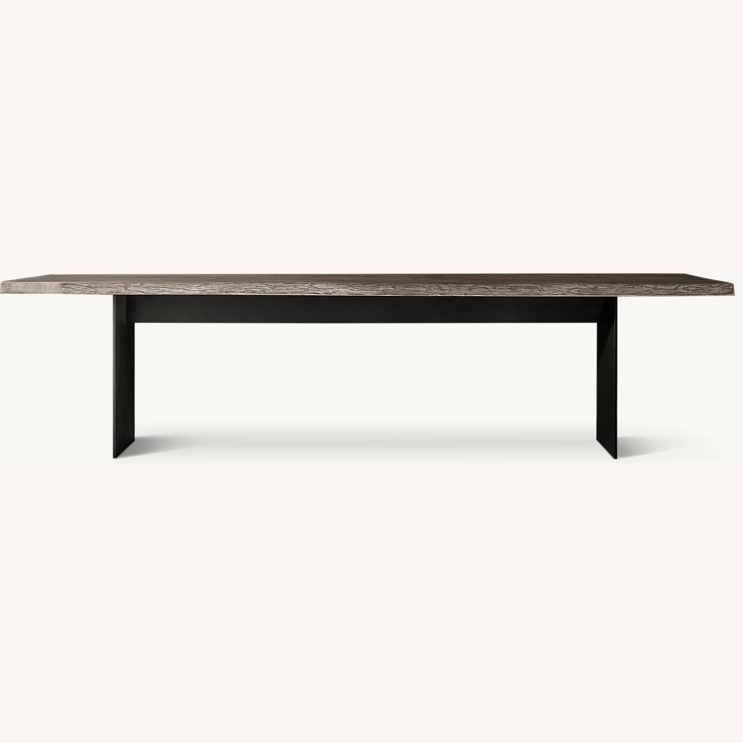 Restoration Hardware Grey Wood Dining Set - image-0