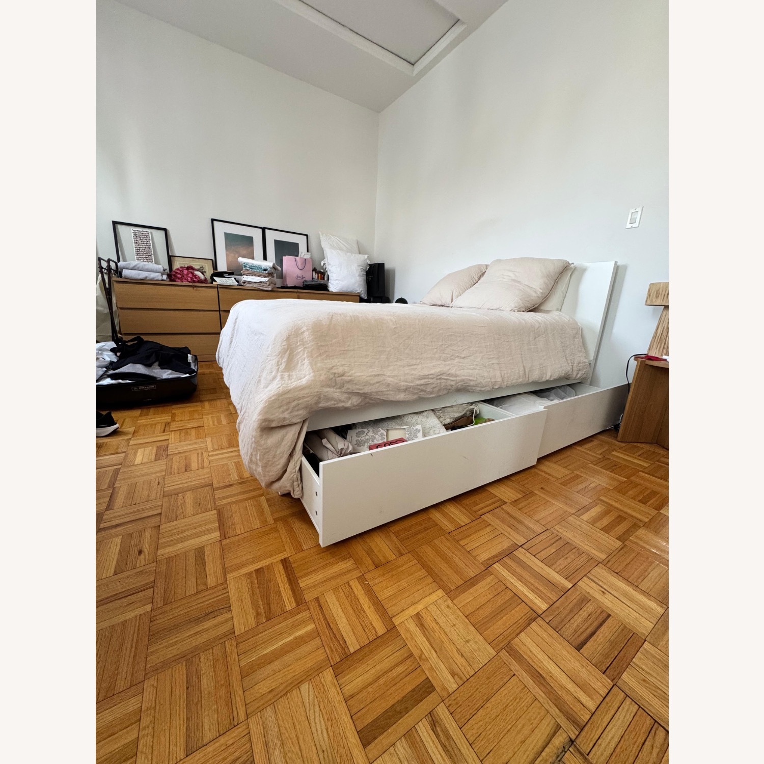 IKEA MALM Queen Bed 4x Storage Drawers - image-5