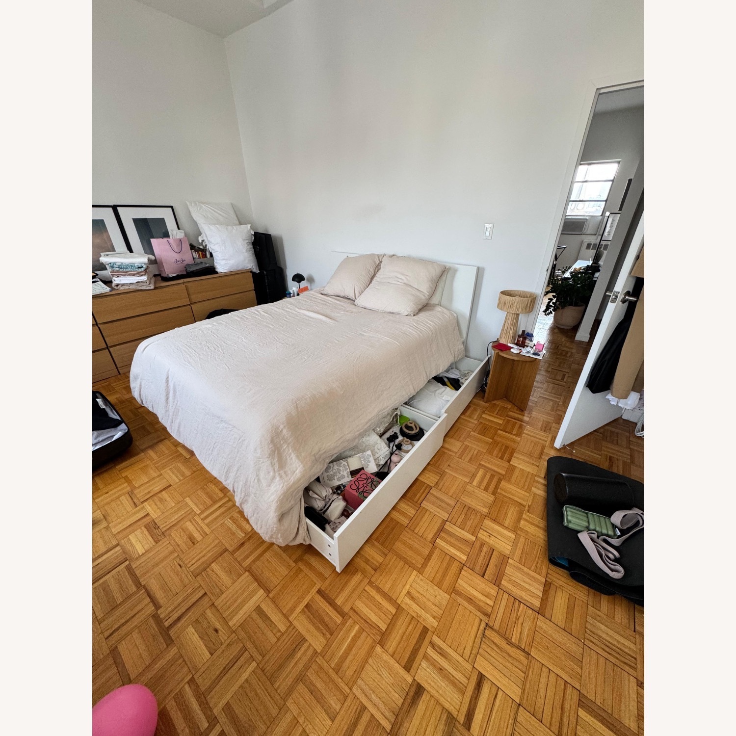 IKEA MALM Queen Bed 4x Storage Drawers - image-6