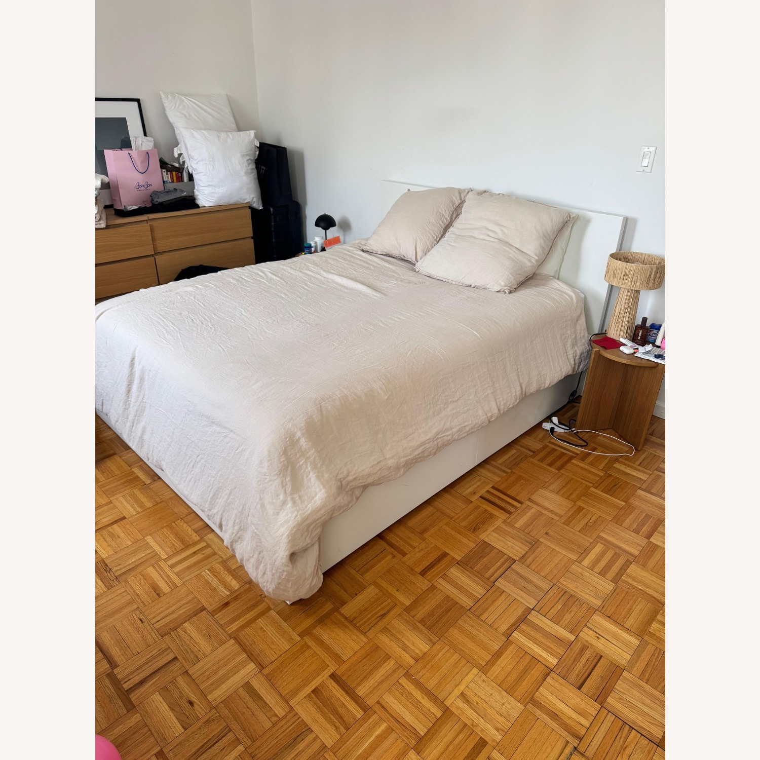 IKEA MALM Queen Bed 4x Storage Drawers - image-2