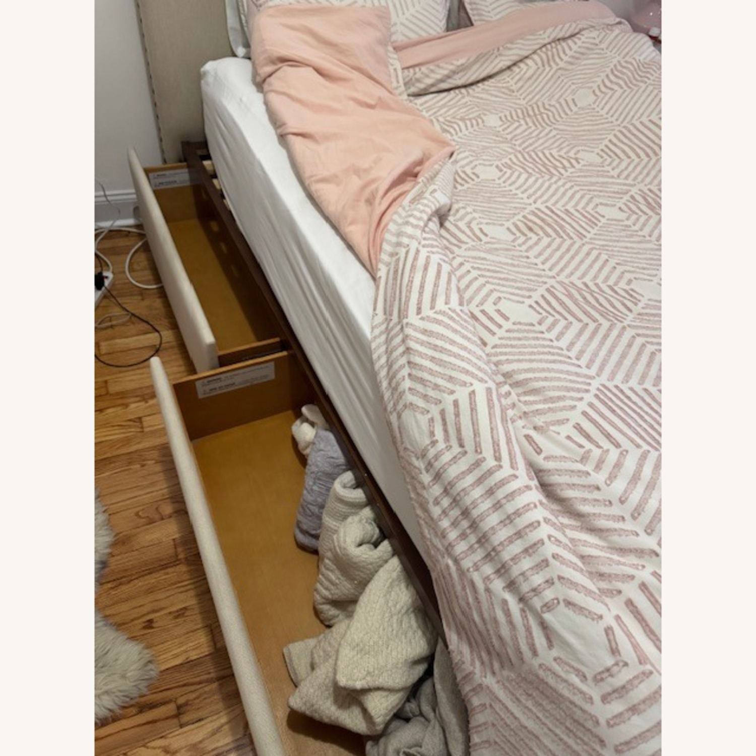 Pottery Barn Raleigh Queen Storage Bed - image-9