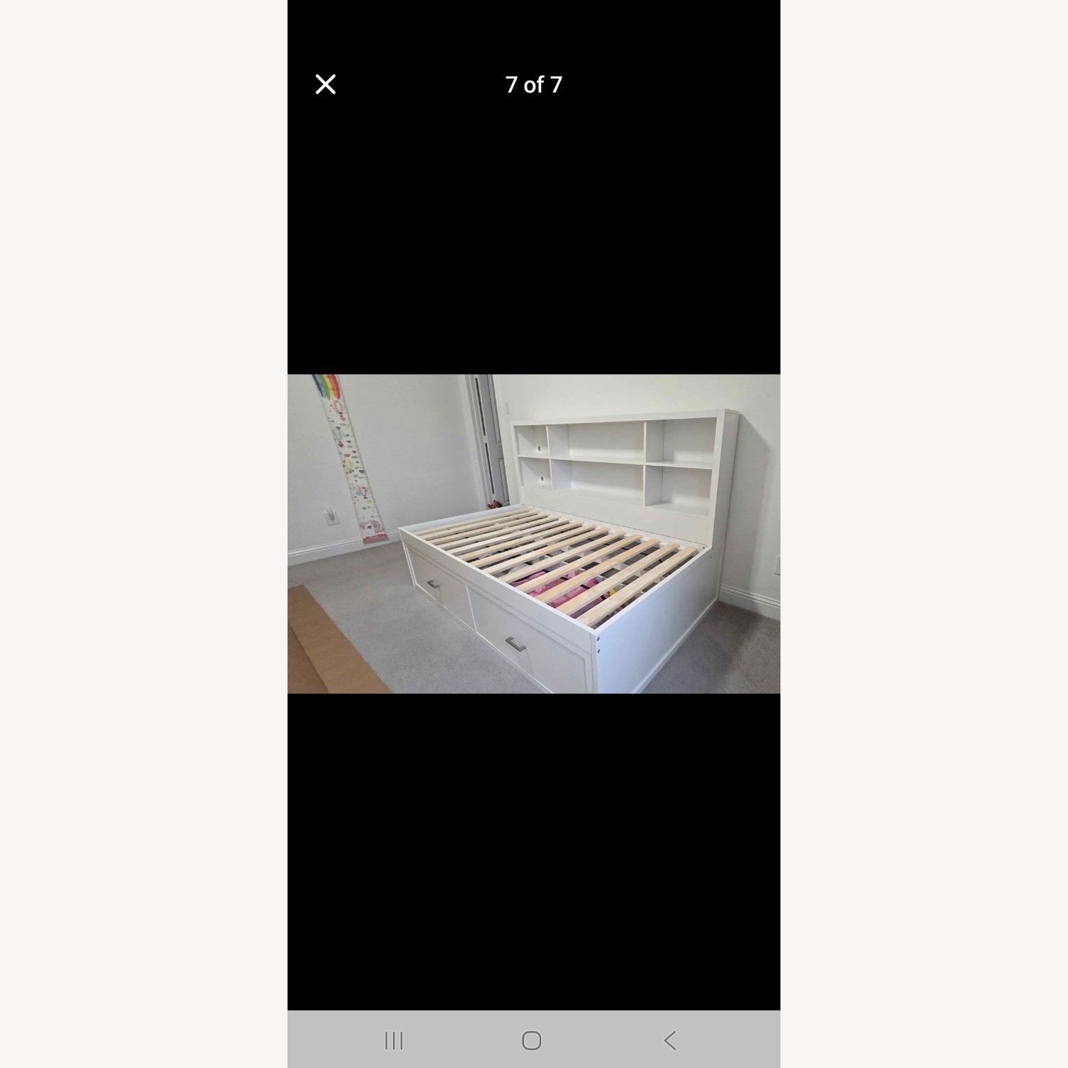 Living Spaces Twin Size Daybed With Bookcase Headboard - image-2