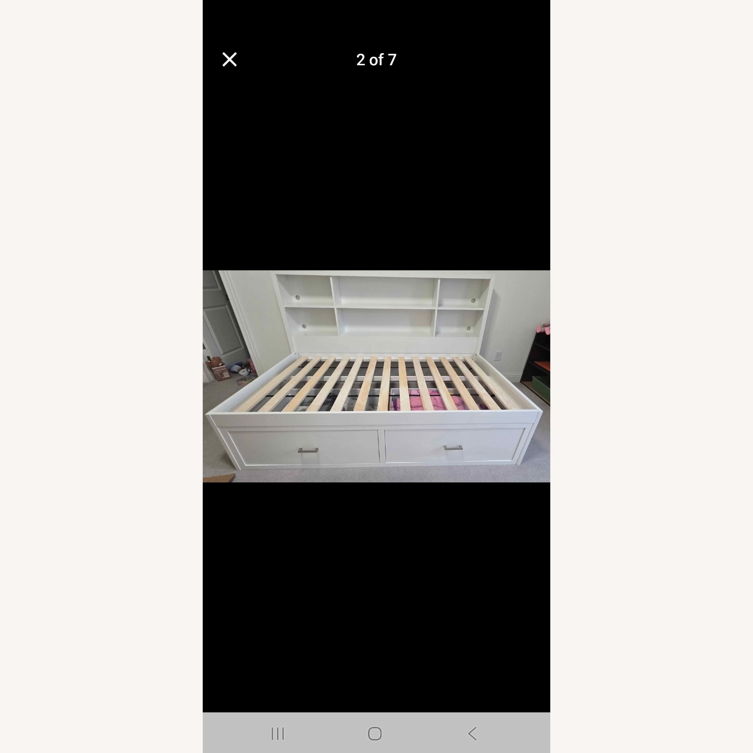 Living Spaces Twin Size Daybed With Bookcase Headboard - image-1