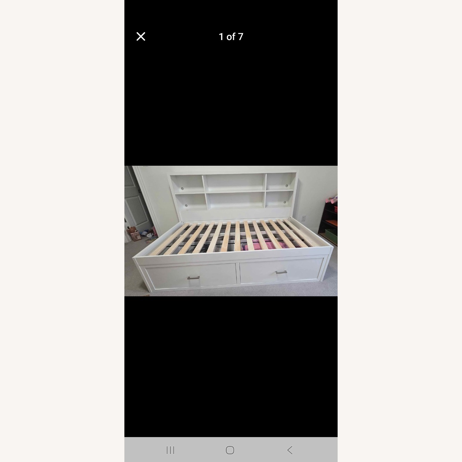 Living Spaces Twin Size Daybed With Bookcase Headboard - image-5