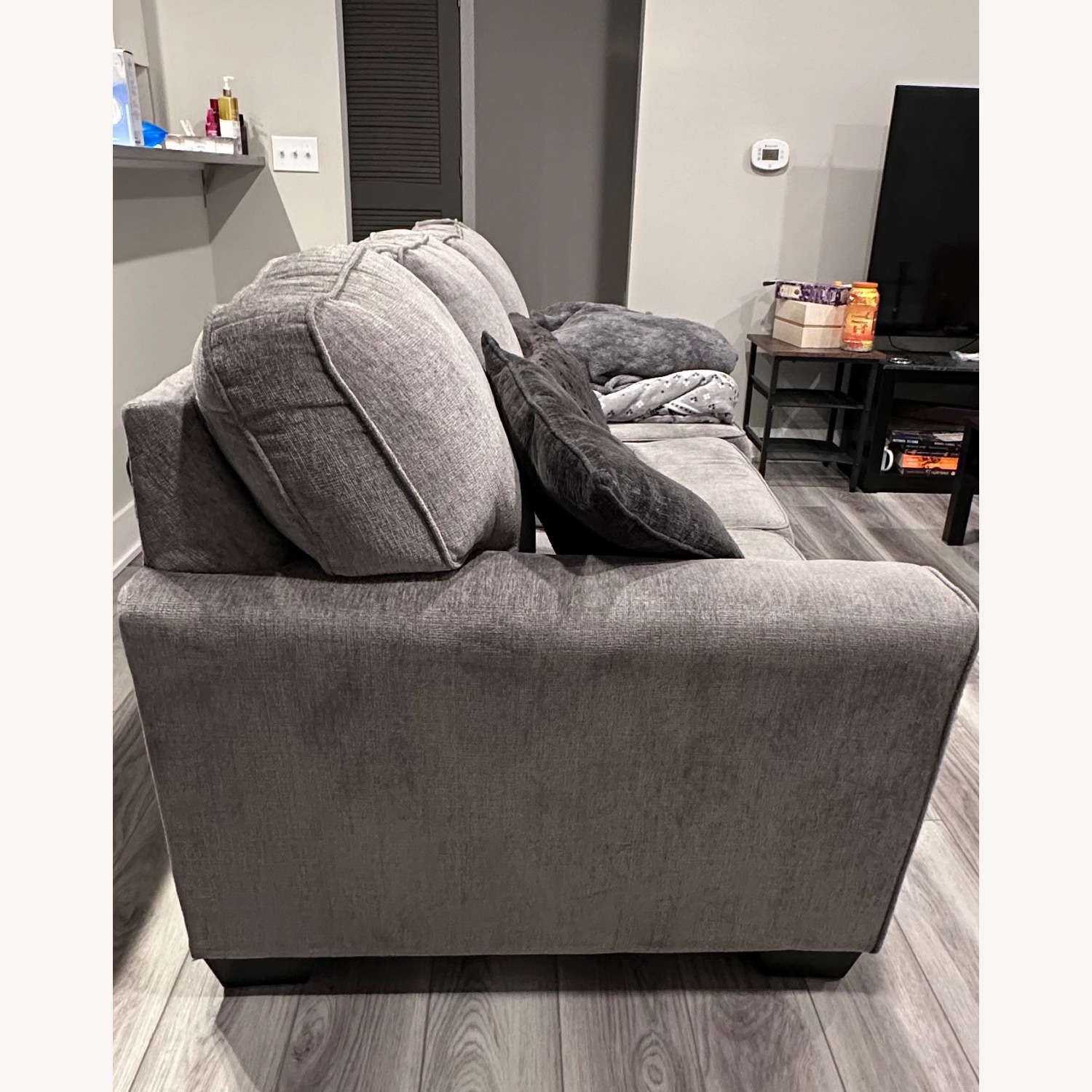 Two Seater Grey Couch - image-4