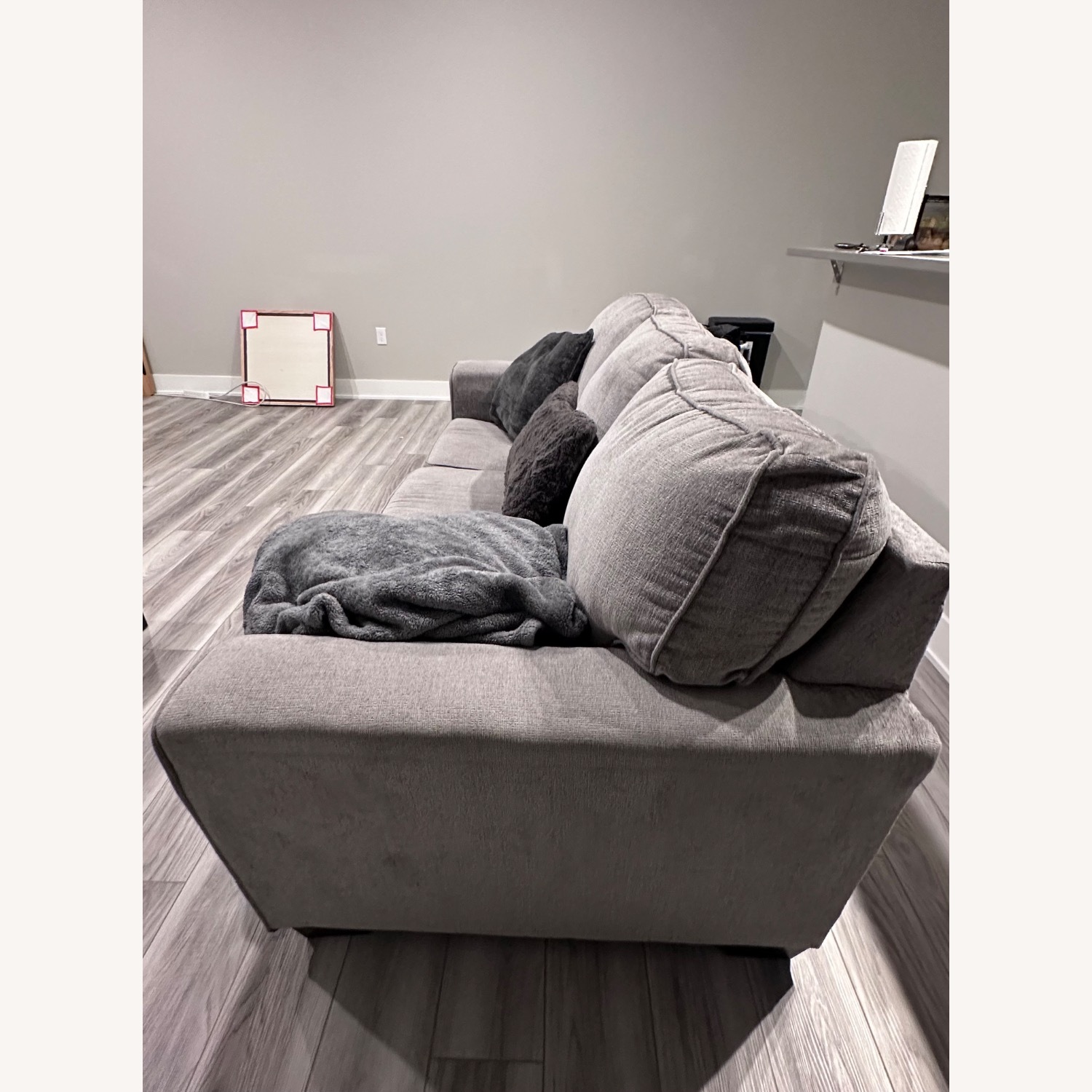 Two Seater Grey Couch - image-2