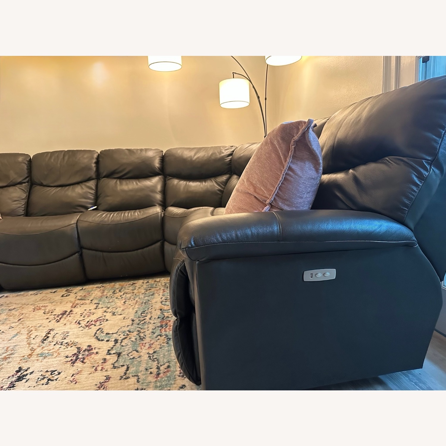 La-Z-Boy James Sect - Real Leather 4 Recliner - image-4